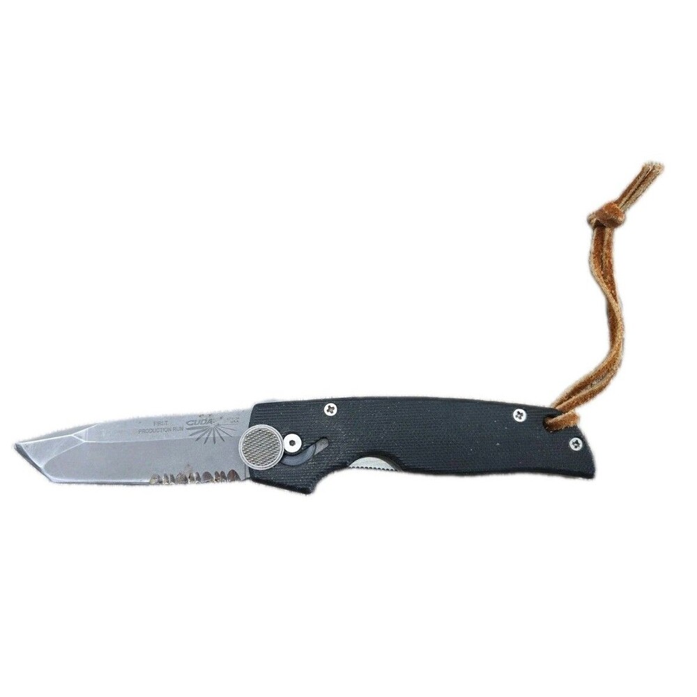 Camillus CUDA 1st Production Run Combat Knife Folding One Blade Liner Lock USA